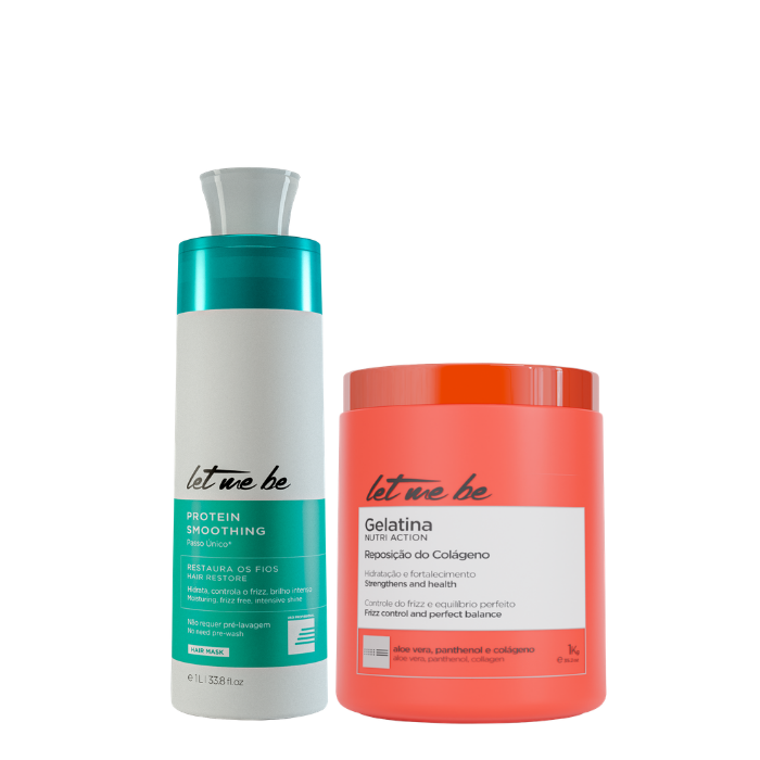 Abit des protéines étape à pas unique | Masque de gélatine 1L + - Hydratation et remplacement du collagène | 1 kg