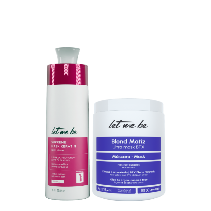 BTX Blond Matiz Ultra Mask | 1kg + shampooing anti-déchet suprême | 1L