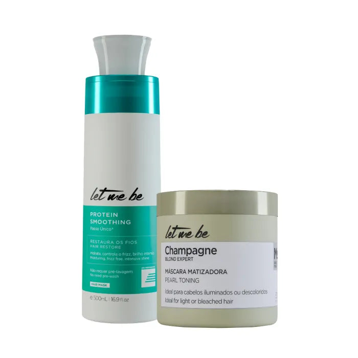Abit des protéines étape à pas unique | 500 ml + masque de champagne - Effet nacré | 500g
