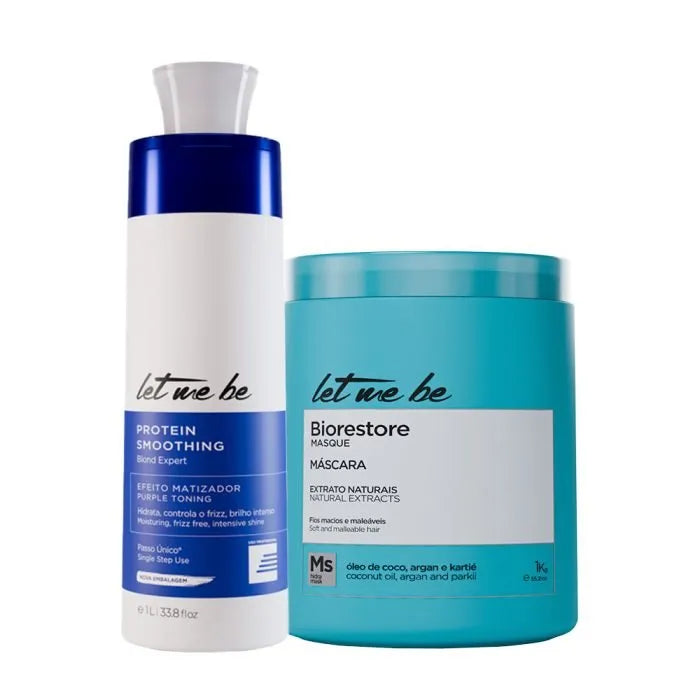 Expert Blond Expert étapes Redressage | Masque Biorestore 1L + ultra hydratant | 1 kg