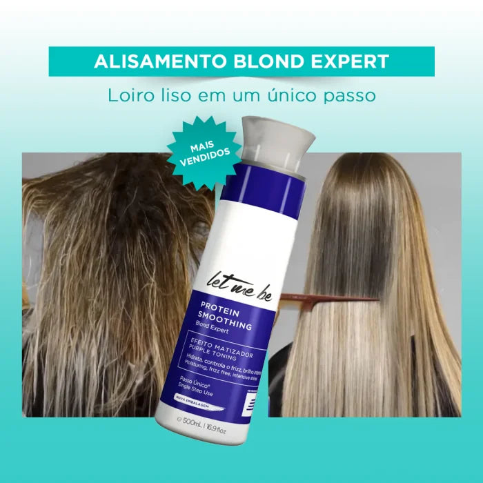 Redressant le lissage des protéines étape experte blonde étape de l'expert | 1L