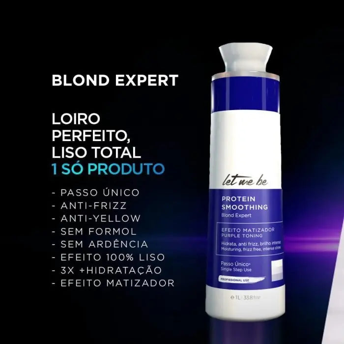 Alisamento Protein Smoothing Blond Expert Passo Único | 1L