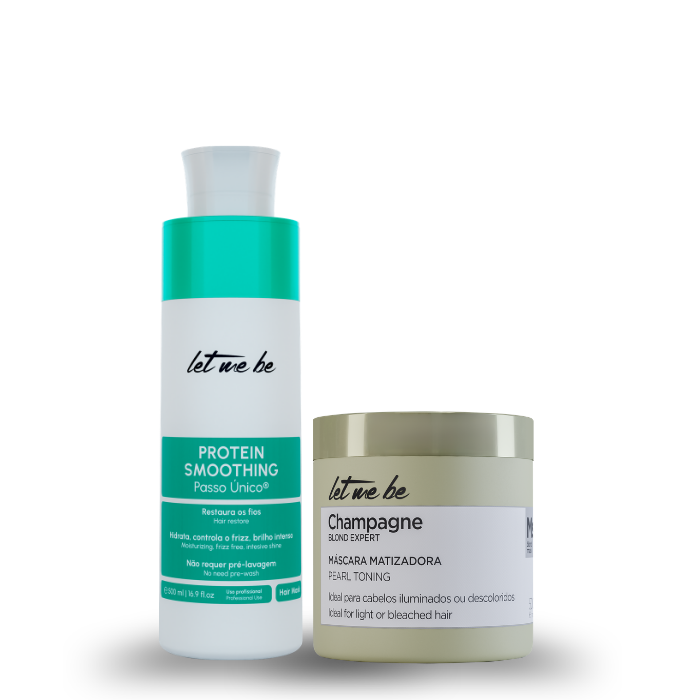 Abit des protéines étape à pas unique | 500 ml + masque de champagne - Effet nacré | 500g