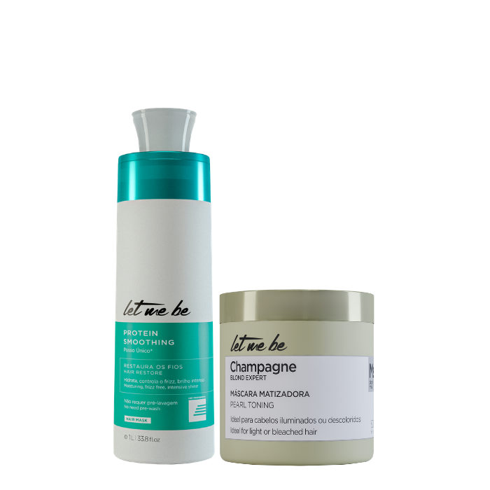Abit des protéines étape à pas unique | 1L + Masque de champagne - Effet nacré | 500g