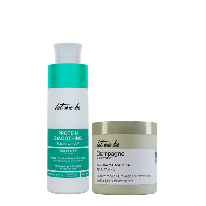 Abit des protéines étape à pas unique | 500 ml + masque de champagne - Effet nacré | 500g