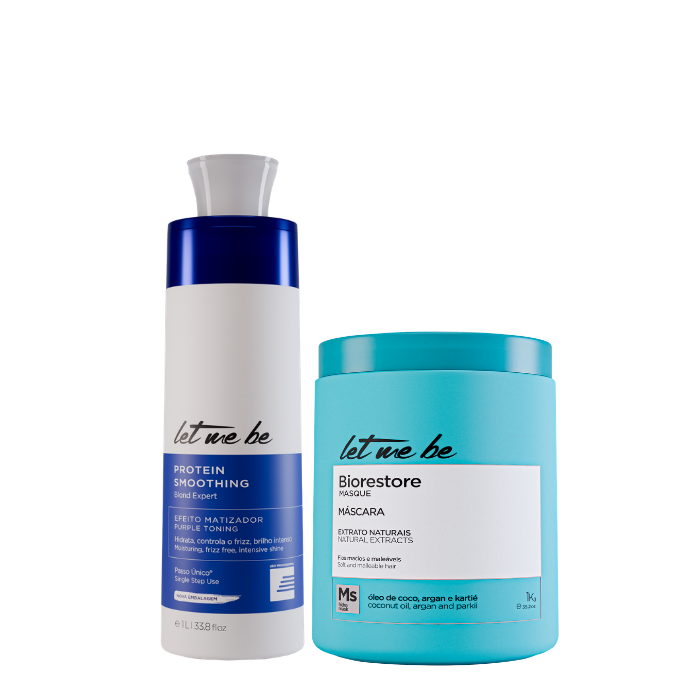 Expert Blond Expert étapes Redressage | Masque Biorestore 1L + ultra hydratant | 1 kg