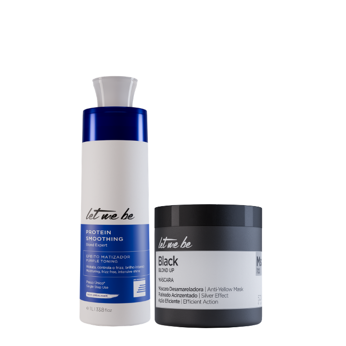 Expert Blond Expert étapes Redressage | 1L + Masque noir - Effet gied | 500g