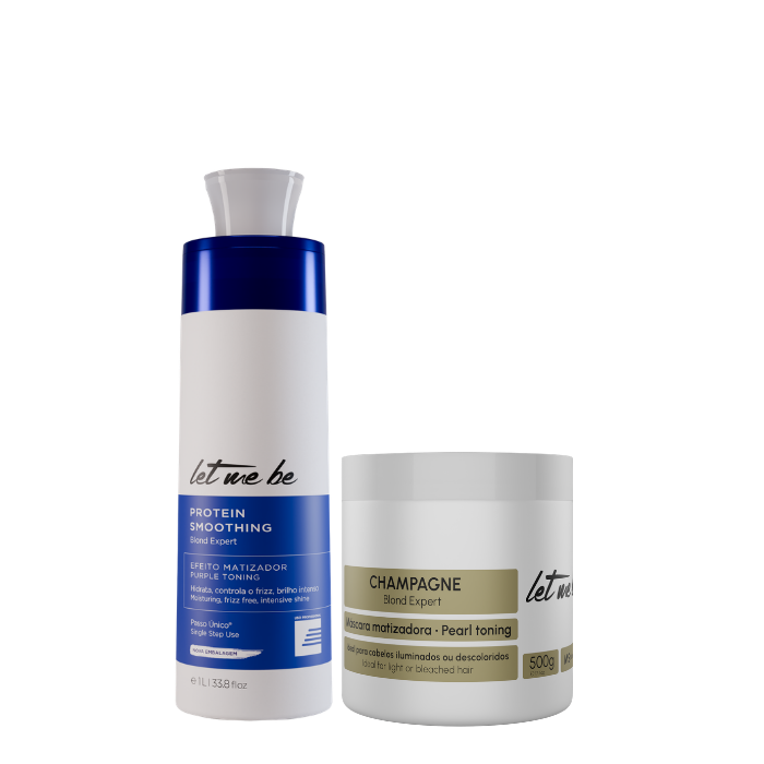 Expert Blond Expert étapes Redressage | 1L + Masque de champagne - Effet nacré | 500g